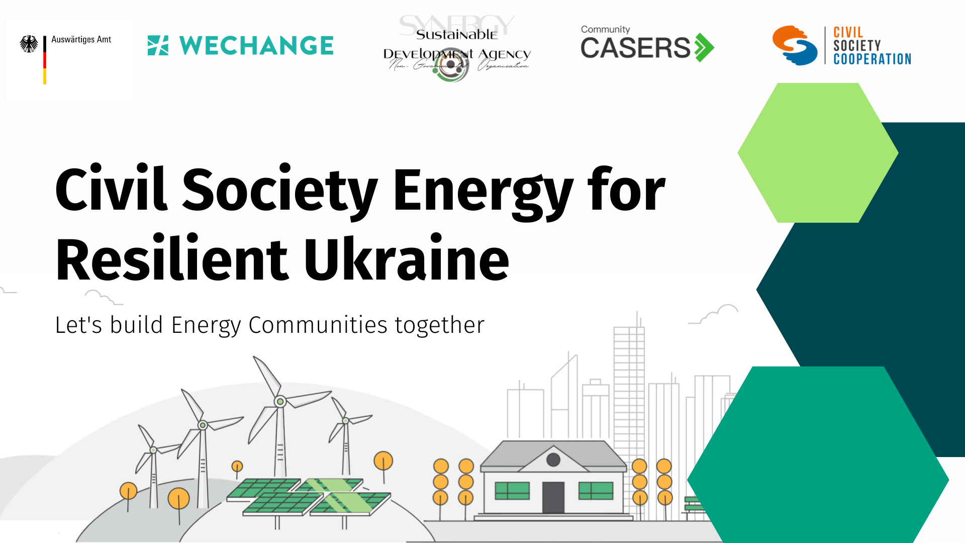 "Banner Civil Society Energy for Resilient Ukraine (EN)"